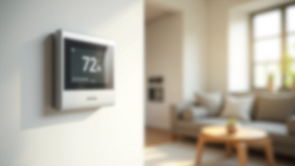 Moderne Wohnung mit Heizkörper und Thermostat an der Wand